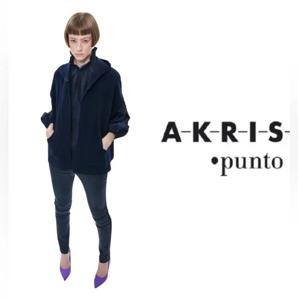 AKRIS PUNTO Fancy Leather Skinny Pants Size 6 BLACK - Picture 14 of 14